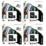 Kingston Micro SD 64GB Class10 - 100MB/s Memoria Esterna ORIGINALE