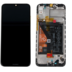 TOUCH VETRO LCD DISPLAY+ FRAME + BATTERIA ORIGINALE Huawei Y6 2019 / HONOR 8A MRD-LX1 LX2 NERO